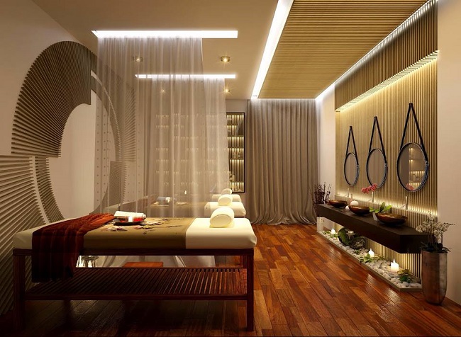 Bien va khong gian spa dep